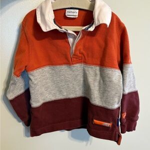 Vintage Y2K 2003 Eric Carle Polar Bear HTF Toddler 3T Collared Top Colorblock